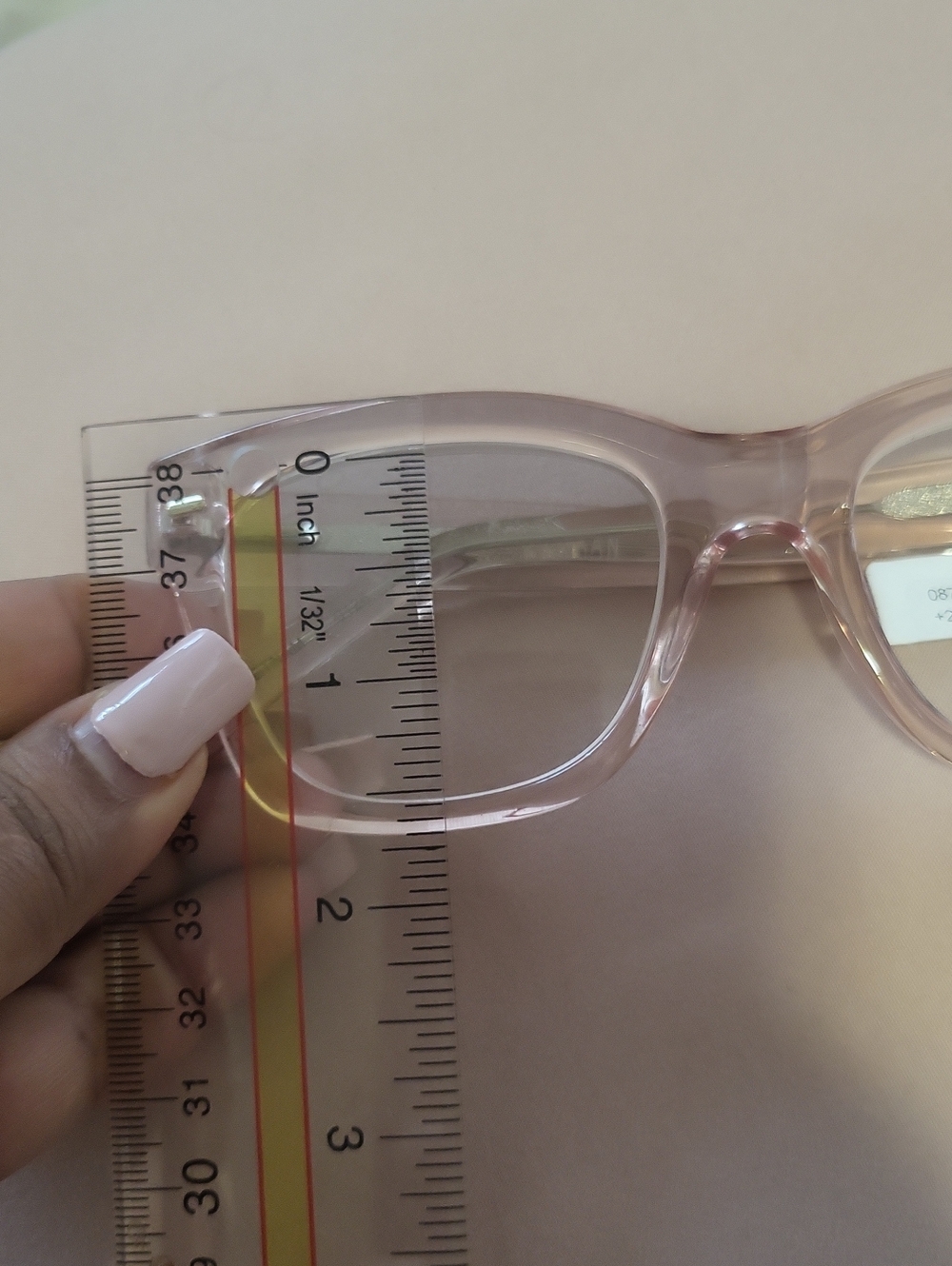Cole Haan Crystal Pink Rectangular Eyeglasses - Picture 8 of 11